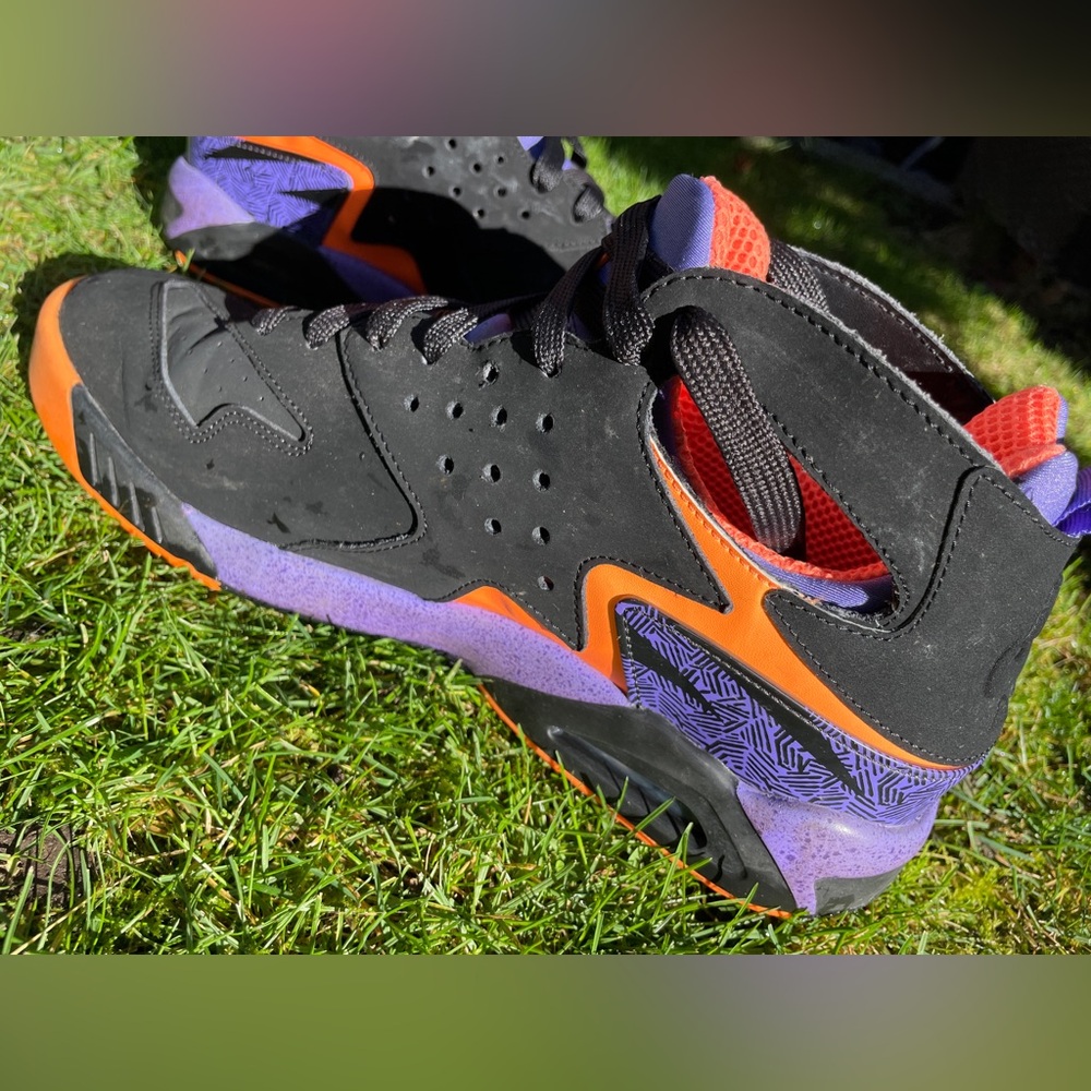 Nike Air Tech Challenge Huarache Black/Purple/Orange US11,5/EU45,5 - Picture 9 of 15